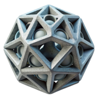 dramatic artistic D Printed Object with Support Material Transparent Background 4K png