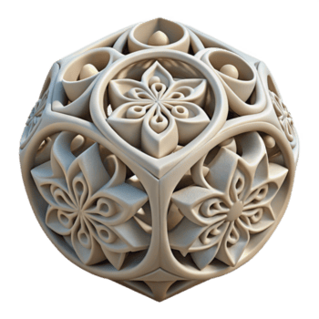 meraviglioso astratto d stampato oggetto con supporto Materiale trasparente sfondo esclusivo png