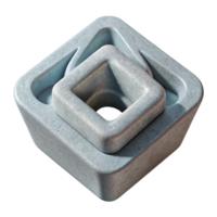 magnificent artistic D Printed Object with Support Material Transparent Background genuine png