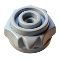 dramatic rustic D Printed Part with Fdm Layers Isolated high resolution png