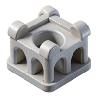 impressive vintage D Printed Part with Fdm Layers Isolated high resolution png