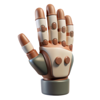 serene abstract D Printed Prosthetic Hand Front View Cutout high resolution png