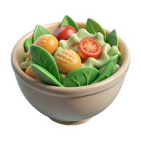 vibrant contemporary D Printed Salad From Air Transparent Background premium png