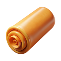 dramatic abstract D Printed Spring Roll From Air Transparent Background 4K png