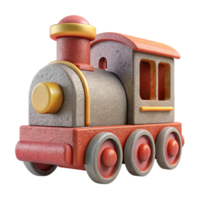elegant creative D Printed Toy Train Front View Cutout high resolution png