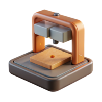 beautiful classic D Printer Build Plate with Objects Transparent Background original png