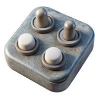 extraordinary rustic D Printer Control Knobs Close Up Isolated Element premium png