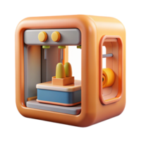 impressive artistic D Printer Display Showing Progress premium png