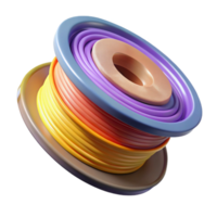 dramatic minimalist D Printer Filament Spool Holder Transparent Background original png
