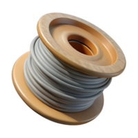 serene minimalist D Printer Filament Spool Holder Transparent Background original png