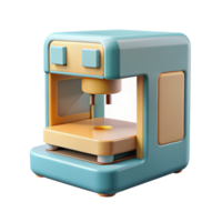extraordinary classic D Printer in Operation Front View high resolution png