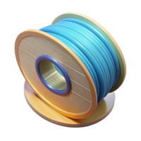 serene vintage D Printer Filament Spool Holder Transparent Background authentic png