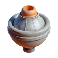 elegant rustic D Printer Nozzle Close Up View Isolated high quality png