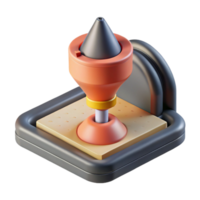 stunning artistic D Printer Nozzle in Action Close Up Cutout Element genuine png