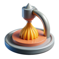 stunning vintage D Printer Nozzle in Action Close Up Cutout Element high quality png