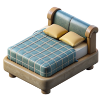 wonderful contemporary D Printing Bed with Grid Texture Cutout premium png