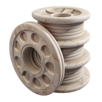 serene abstract D Printing Filament Spool Variety Transparent Background high quality png