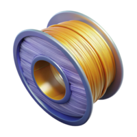 extraordinary artistic D Printing Filament Spool Variety Transparent Background professional png