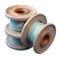 impressive rustic D Printing Material Spools Transparent Background 4K png