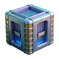 serene rustic D Quantum Supercomputer Render Isolated on Transparent Background high resolution png