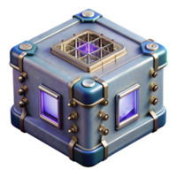 magnificent traditional D Quantum Supercomputer Render Isolated on Transparent Background premium png