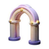 magnificent minimalist Dreamlike Archway Isolated on Transparent Background original png