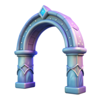 wonderful contemporary Dreamlike Archway Isolated on Transparent Background high quality png