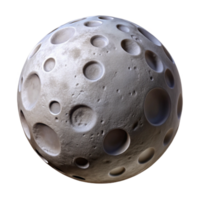 serene vintage Dreamlike Moon Isolated with Craters Visible original png