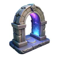 extraordinary rustic Dreamlike Portal Isolated on Transparent Background professional png