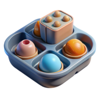 elegant vintage D Rendered Future Food Capsule Transparent detailed png
