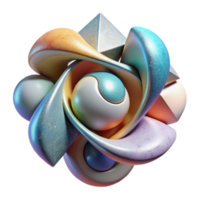 extraordinary traditional Dynamic Abstract Shapes Depicting Unity Transparent Background original png