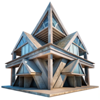 extraordinary contemporary Dynamic Architecture Structure Angled Perspective Isolated genuine png