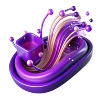 stunning traditional Dynamic Data Lines in Purple Transparent Cutout authentic png