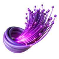 extraordinary rustic Dynamic Data Lines in Purple Transparent Cutout detailed png
