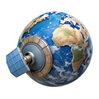 magnificent classic Earth Observation Satellite Top View Cutout exclusive png