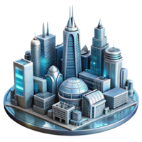 magnificent creative Eco Building Geometric Design Cutout Element authentic png