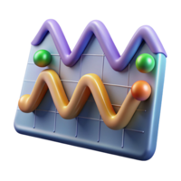 vibrant modern Eeg Data Analysis Chart Line Graph Transparent Background high resolution png