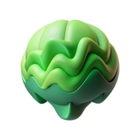 serene vintage Eeg Data Visualization Green Gradient Cutout high resolution png