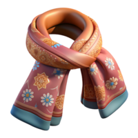 magnificent rustic Embroidered Scarf Cutout with Intricate Design Transparent Background high quality png