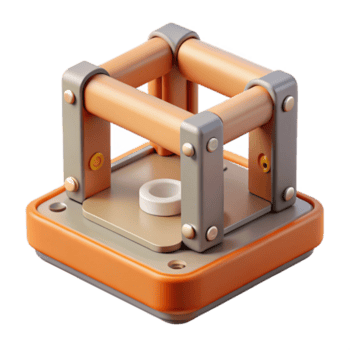 sereno artistico vuoto 3d stampante costruire piatto isolato elemento autentico png