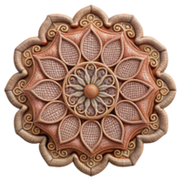 extraordinary rustic Embroidered Textile Cutout with Intricate Patterns Transparent Background detailed png