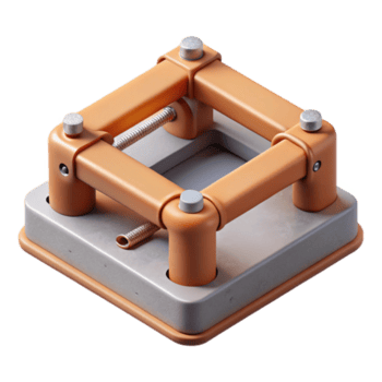 bellissimo rustico vuoto 3d stampante costruire piatto isolato elemento alto qualità png