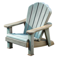 dramatic creative Empty Adirondack Chair on Porch Cutout exclusive png