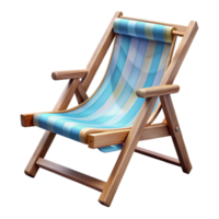 serene artistic Empty Beach Chair Ocean View Transparent high resolution png