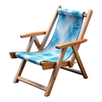 serene artistic Empty Beach Chair Ocean View Transparent original png