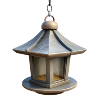 serene traditional Empty Bird Feeder Hanging From Tree Isolated premium png