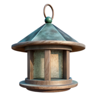 dramatic rustic Empty Bird Feeder Hanging From Tree Isolated detailed png