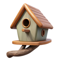 impressive abstract Empty Birdhouse Tree Branch Isolated Cutout authentic png