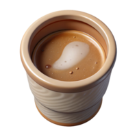 extraordinary traditional Empty Coffee Cup Top View Isolated Transparent Background authentic png
