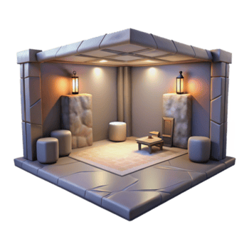 deslumbrante clássico esvaziar digital quarto suave sombras isolado profissional png